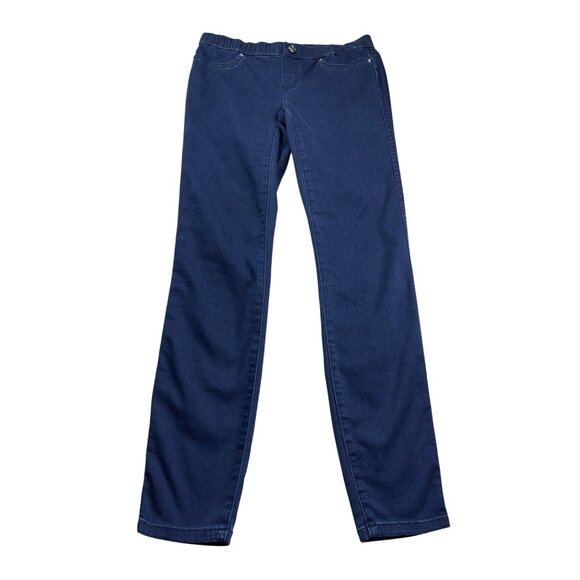 Michael Kors Womens Blue Pull On Skinny Jeggings Jeans Size 4 Dark Wash - Picture 1 of 7
